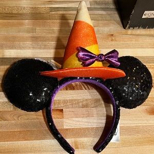 Halloween Candy Corn Witch Hat Minnie Mouse Ears